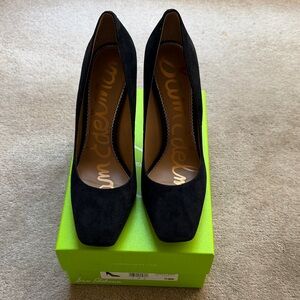 Sam Edelman Beth Black Suede Heel